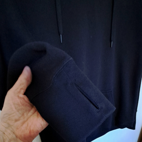 WOMEN'S LONG SLEEVE HOODIE SIZE LARGE BLACK TEK GEAR - Picture 5 of 6